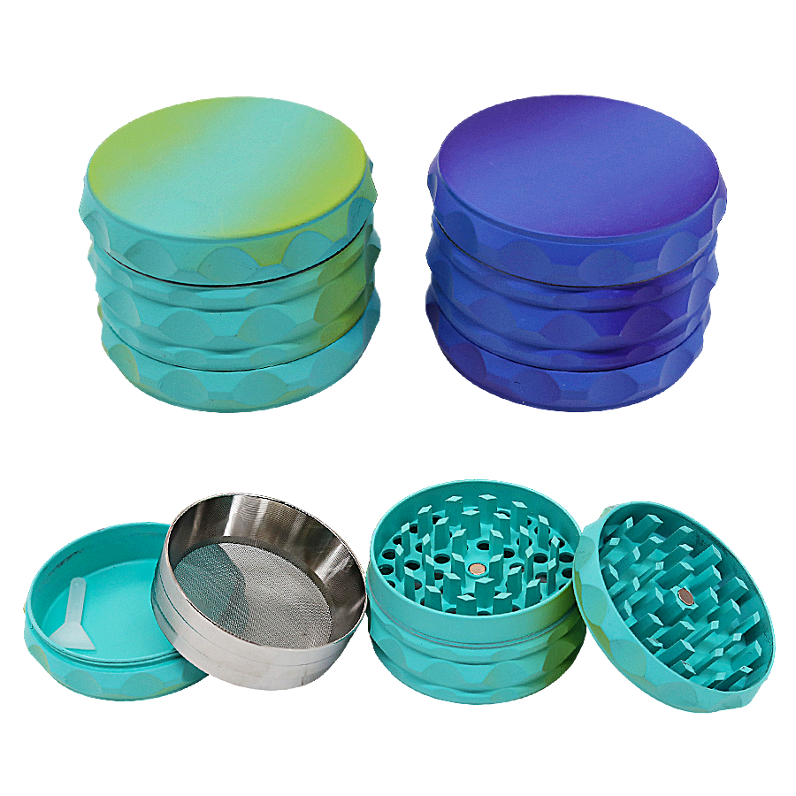 Crushers Multi Layred Pop-It Shades Metallic 4 Part Grinder (GR736) | 63mm | Assorted Colors product image